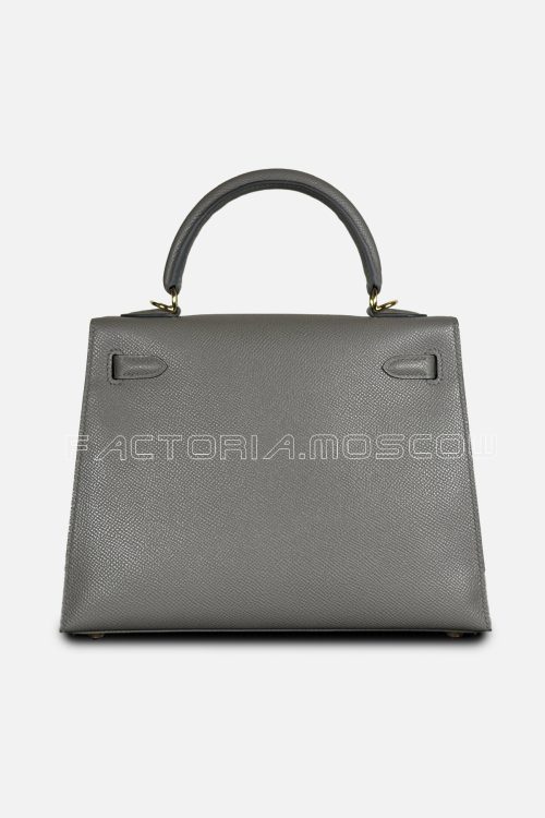 Hermes Kelly Sellier 25 Epsom Colour Gris Meyer GHW