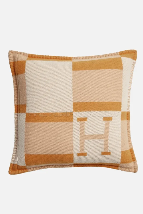 Hermes Avalon Bayadere pillow Colour Ble