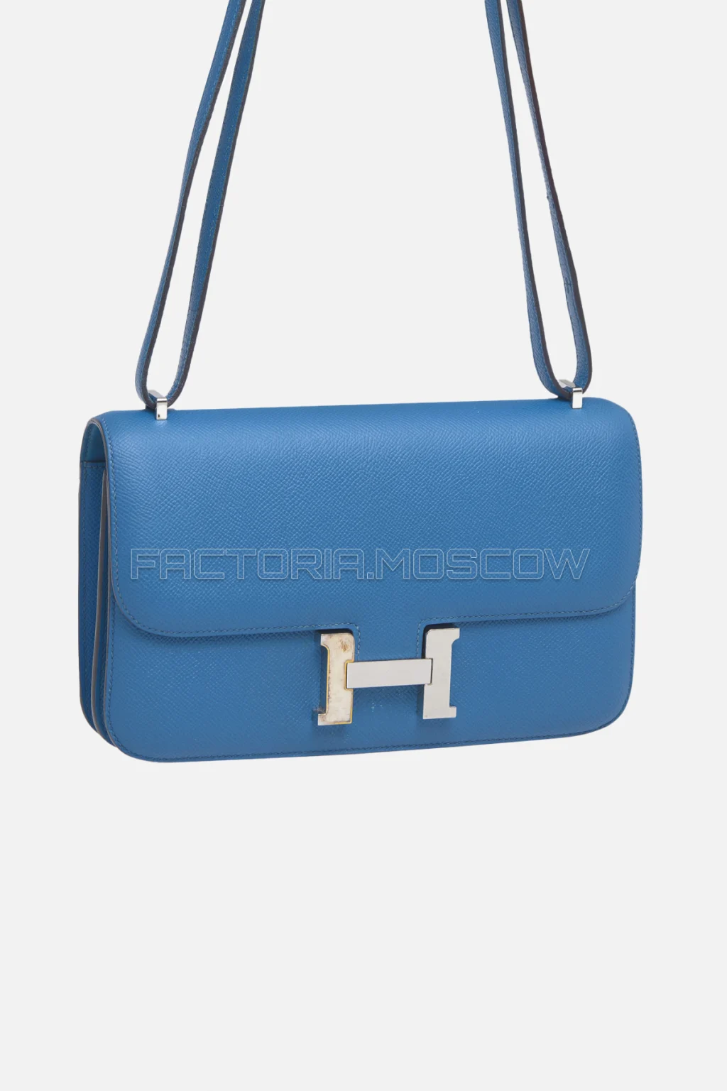 Hermes Constance Elan Epsom Bleu Izmir PHW