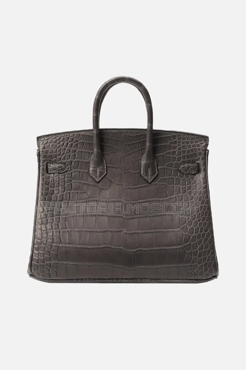 Hermes Birkin 25 Alligator Matte Graphite GHW