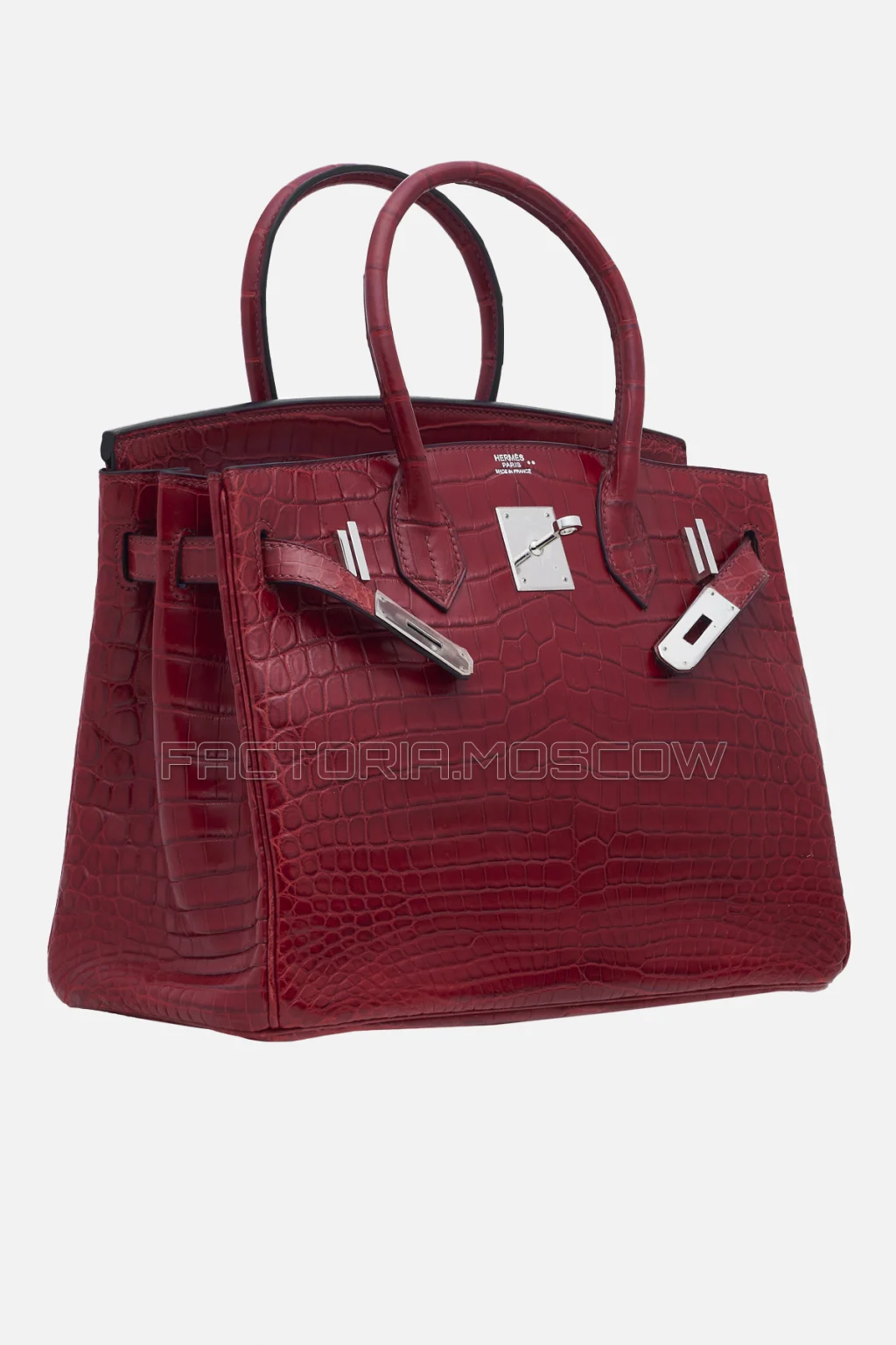 Hermes Birkin 30 Matte Rouge H Niloticus Crocodile PHW