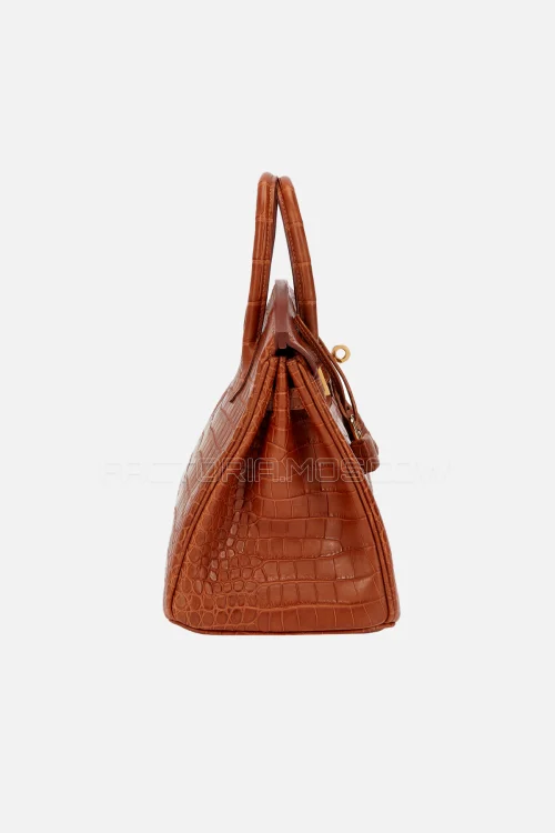 Hermès Birkin 25 Gold Matte Porosus Crocodile GHW