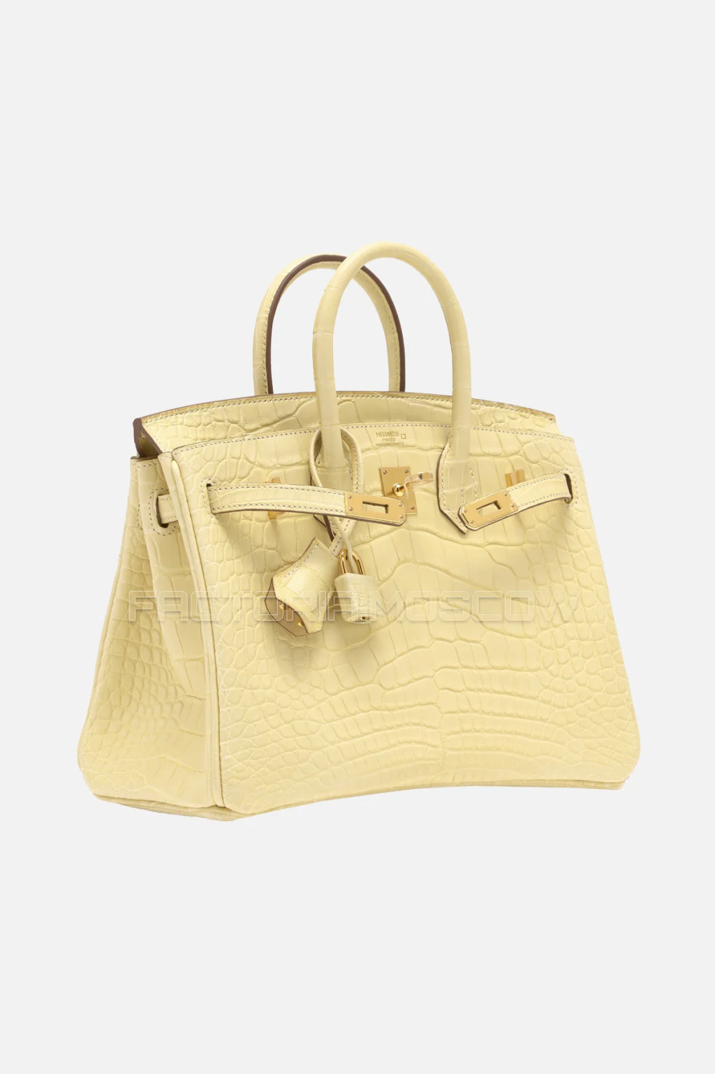 Hermes Birkin 25 Matte Vanille Alligator GHW