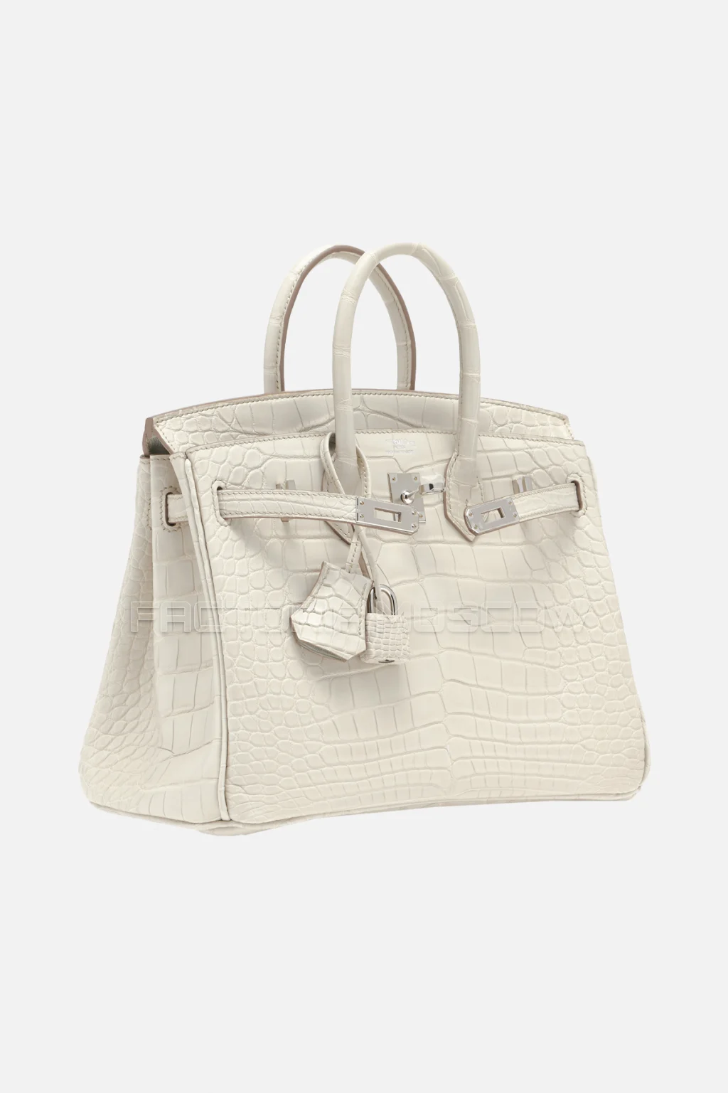 Hermes Birkin 25 Matte Beton Alligator PHW