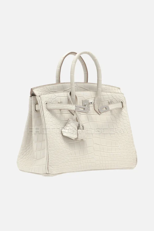 Hermes Birkin 25 Matte Beton Alligator PHW