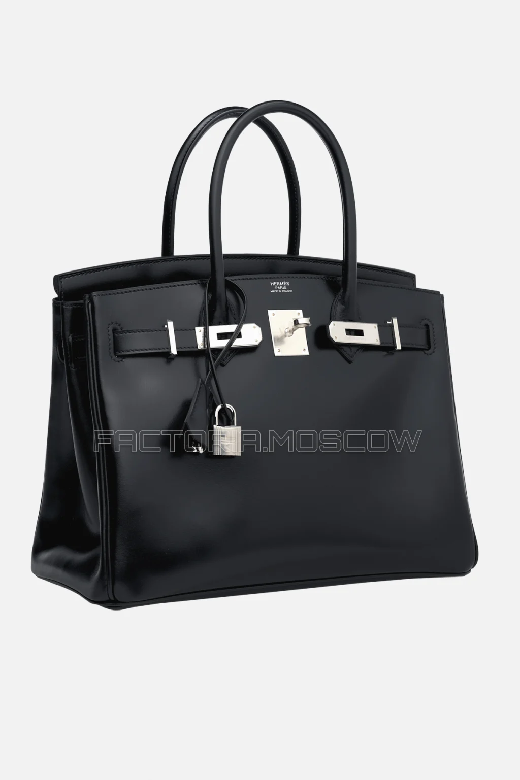 Hermes Birkin 30 Black Calf Box PHW
