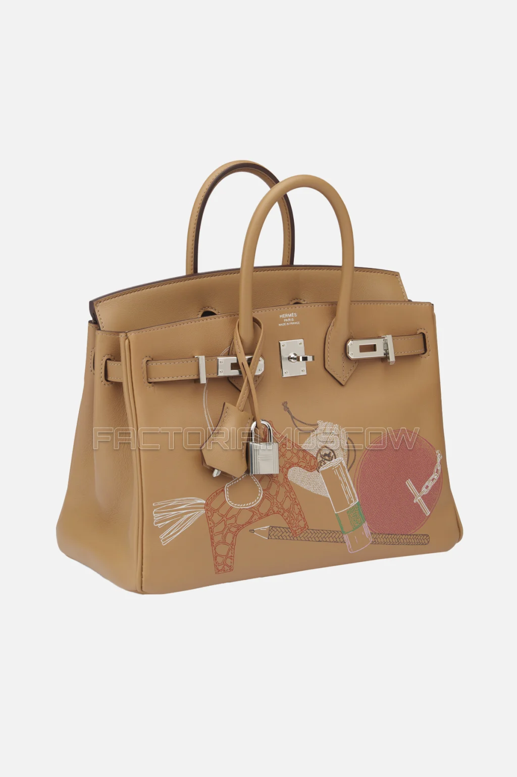 Hermes Birkin 25 Biscuit Swift PHW