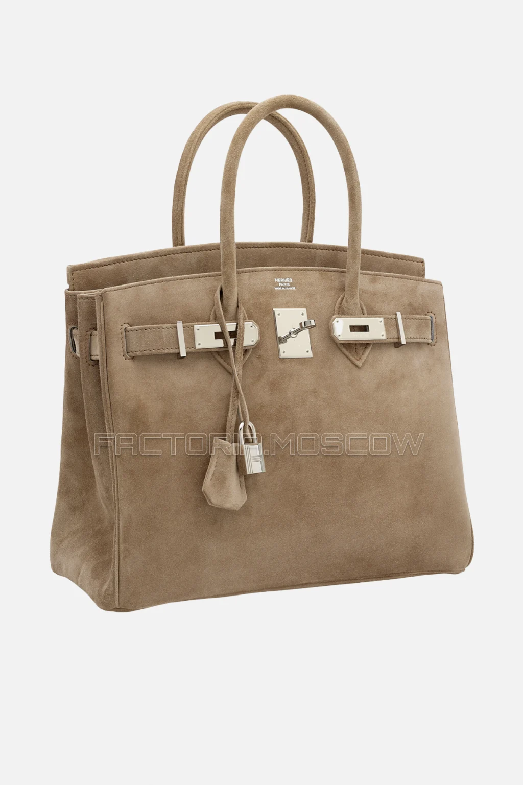 Hermes Birkin 30 Gris Perle Veau Doblis PHW