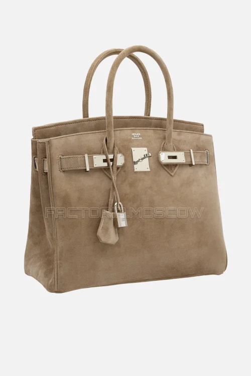 Hermes Birkin 30 Gris Perle Veau Doblis PHW