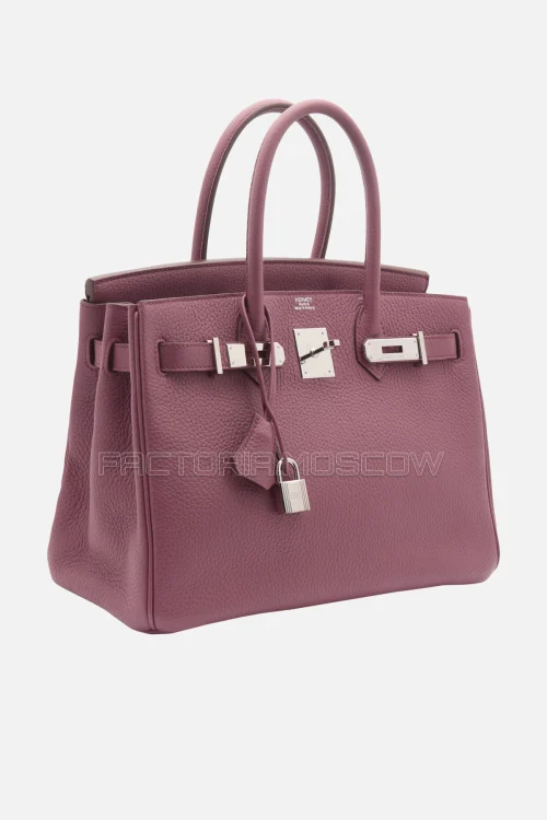 Hermes Birkin 30 Bois De Rose Clemence PHW