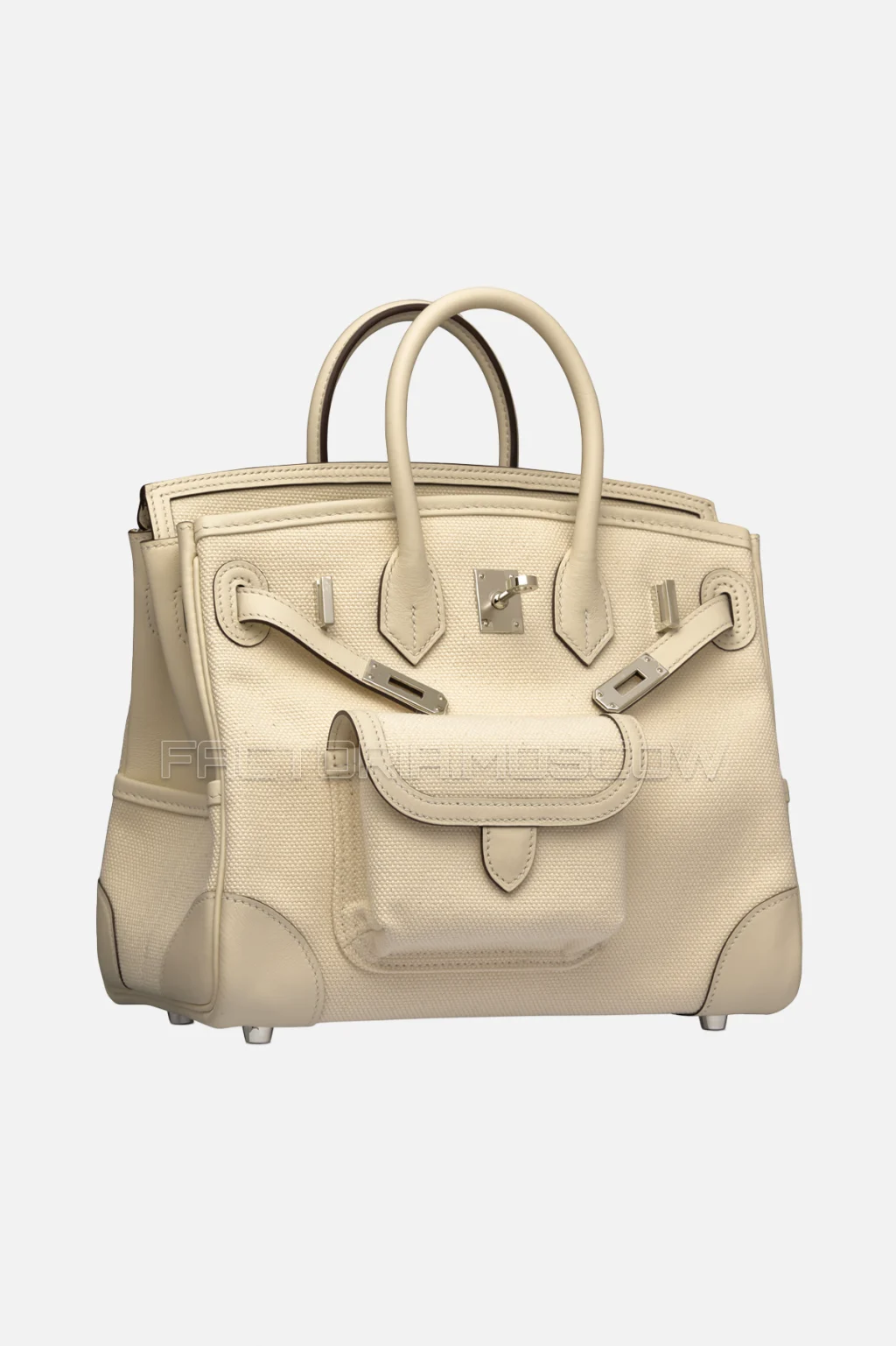 Hermes Birkin 25 Cargo Nata Canvas/Swift PHW