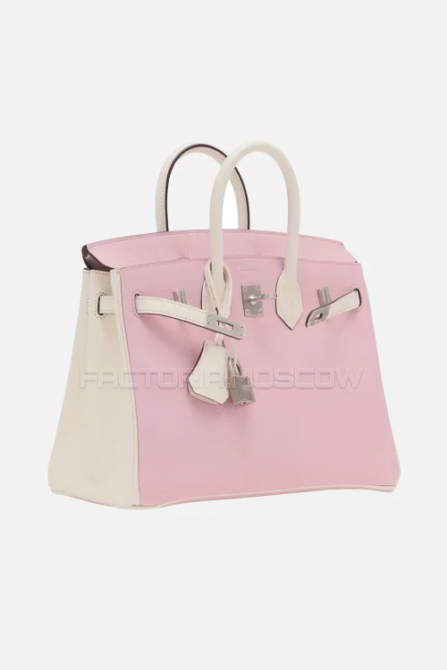 Hermes Birkin 25 Rose Sakura/Nata Chevre PHW