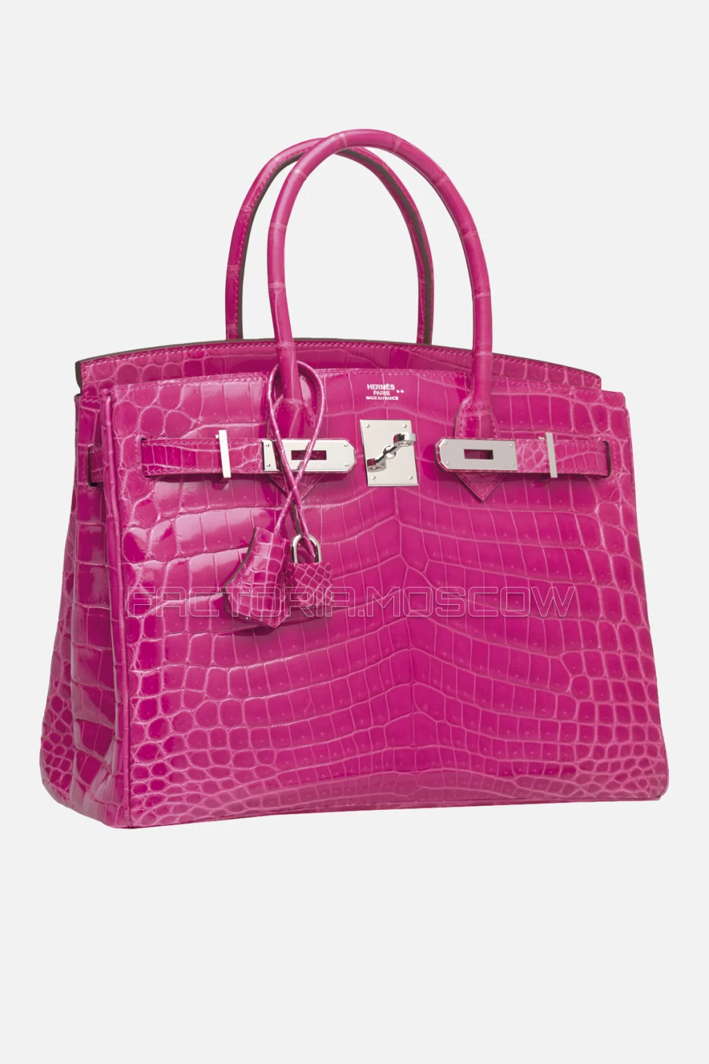 Hermes Birkin 30 Shiny Rose Tyrien Niloticus Crocodile PHW