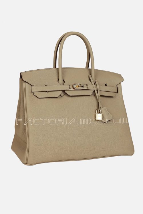 Hermès Special Order (HSS) Birkin 35 Togo Colour Trench Permabrass Hardware