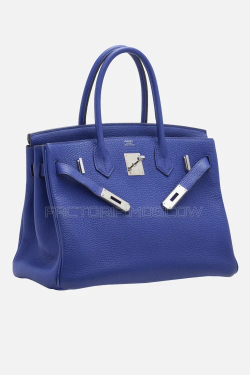 Hermes Birkin 30 Bleu Saphir Togo PHW