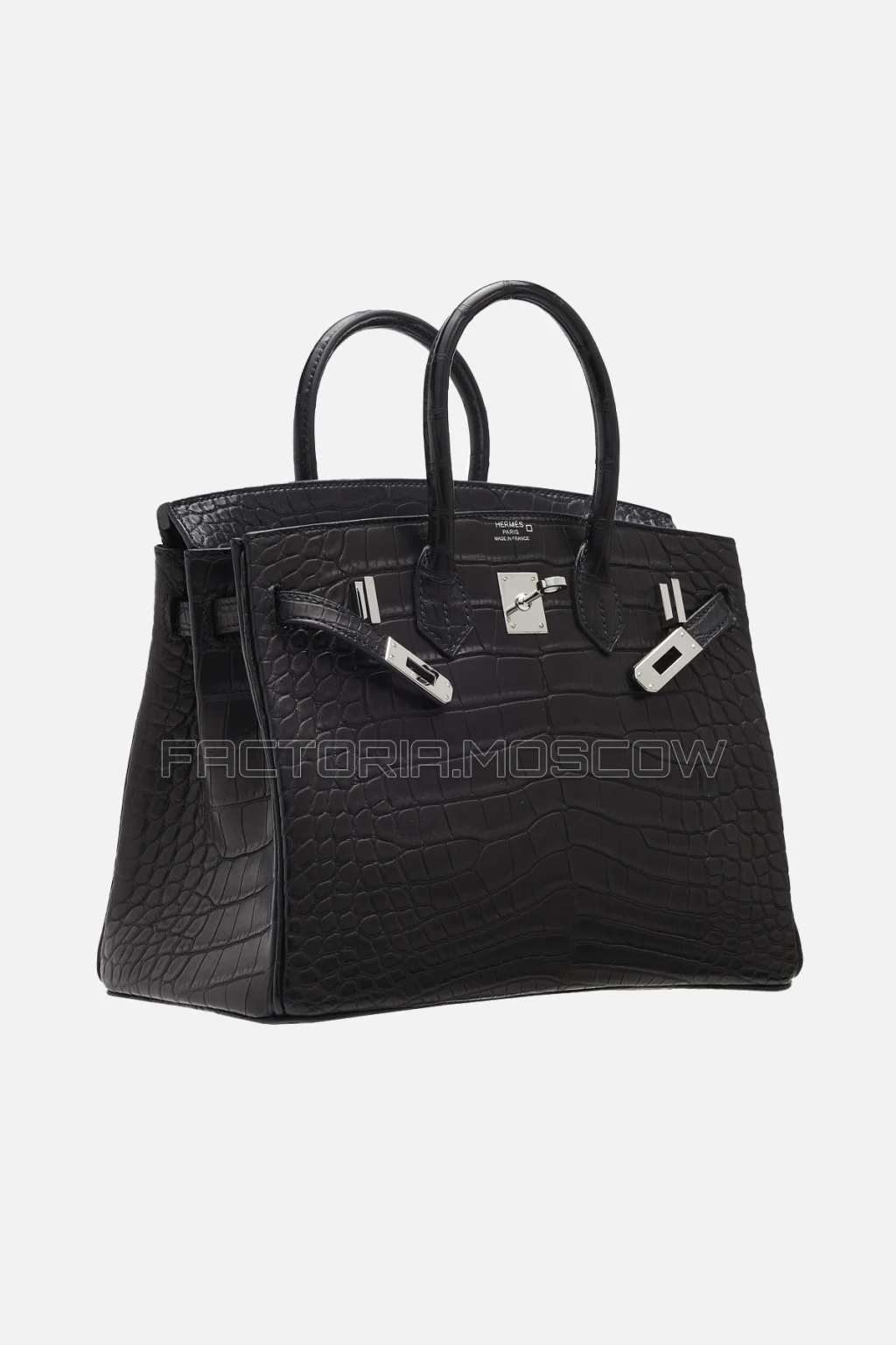 Hermes Birkin 25 Alligator Matte Black PHW