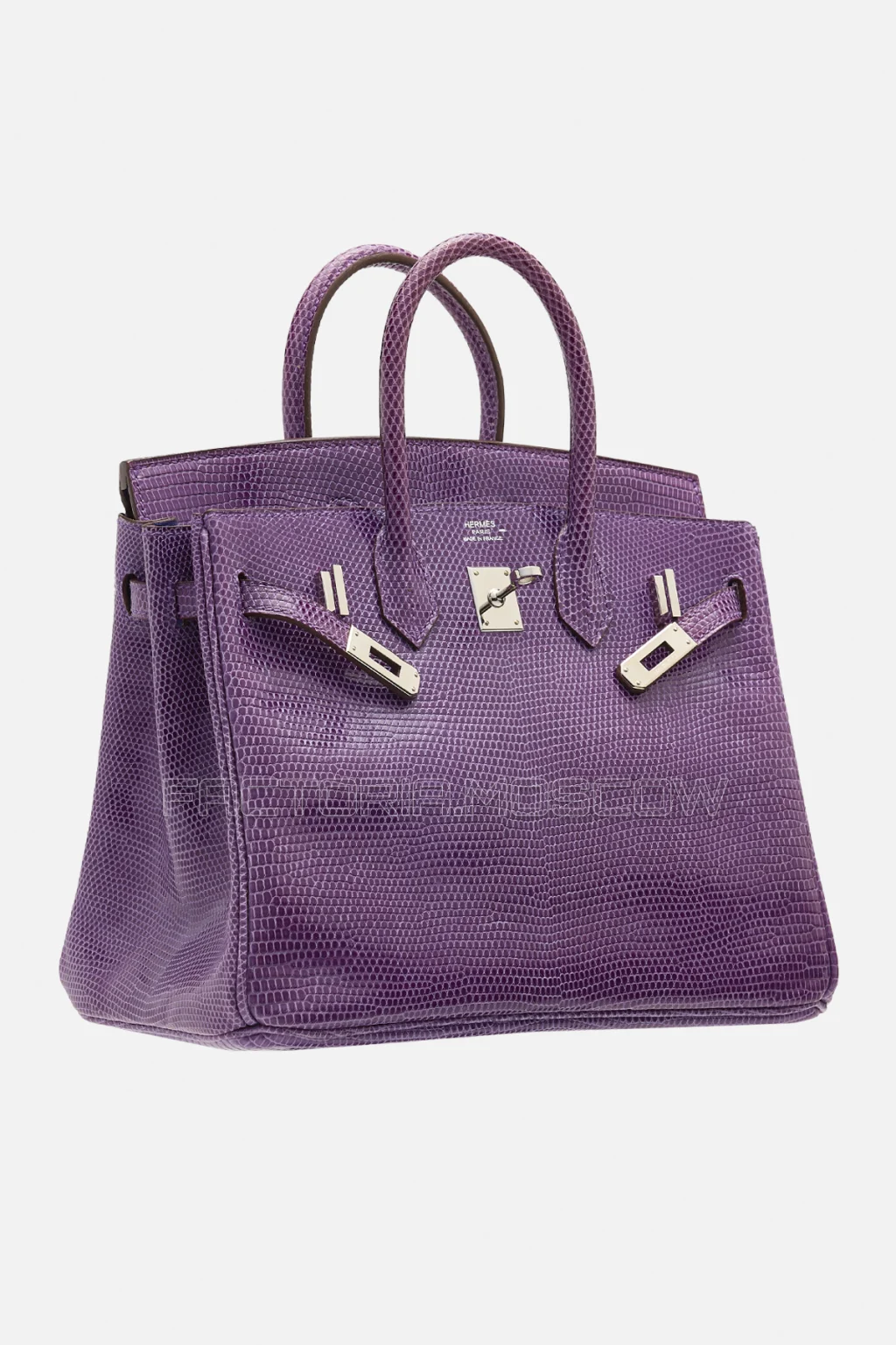 Hermes Birkin 25 Shiny Violet Niloticus Lizard PHW