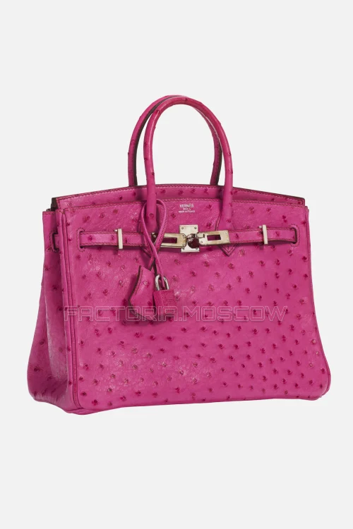 Hermes Birkin 25 Fuchsia Ostrich PHW