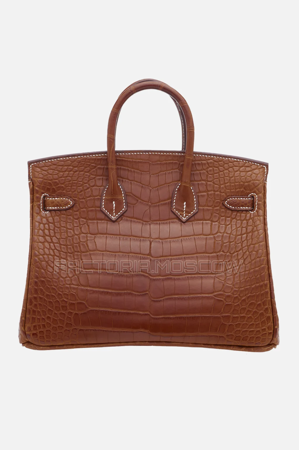 Hermes Birkin 25 Matte Fauve Barenia Alligator PHW