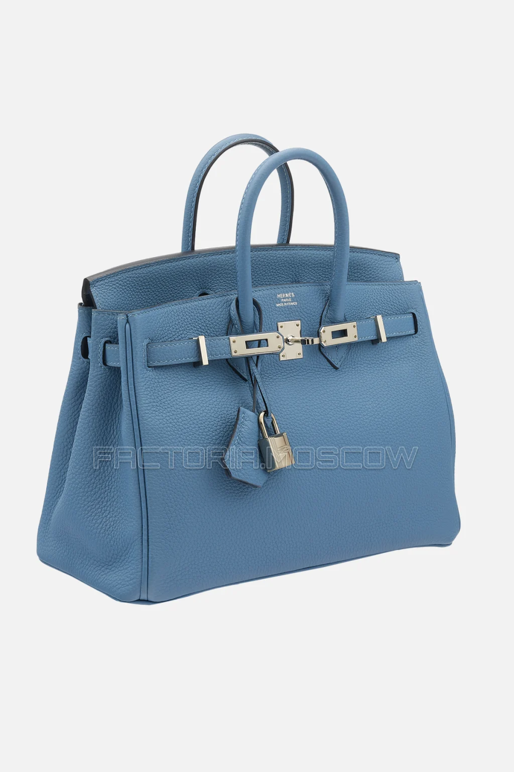 Hermes Birkin 25 Bleu Azur Togo PHW