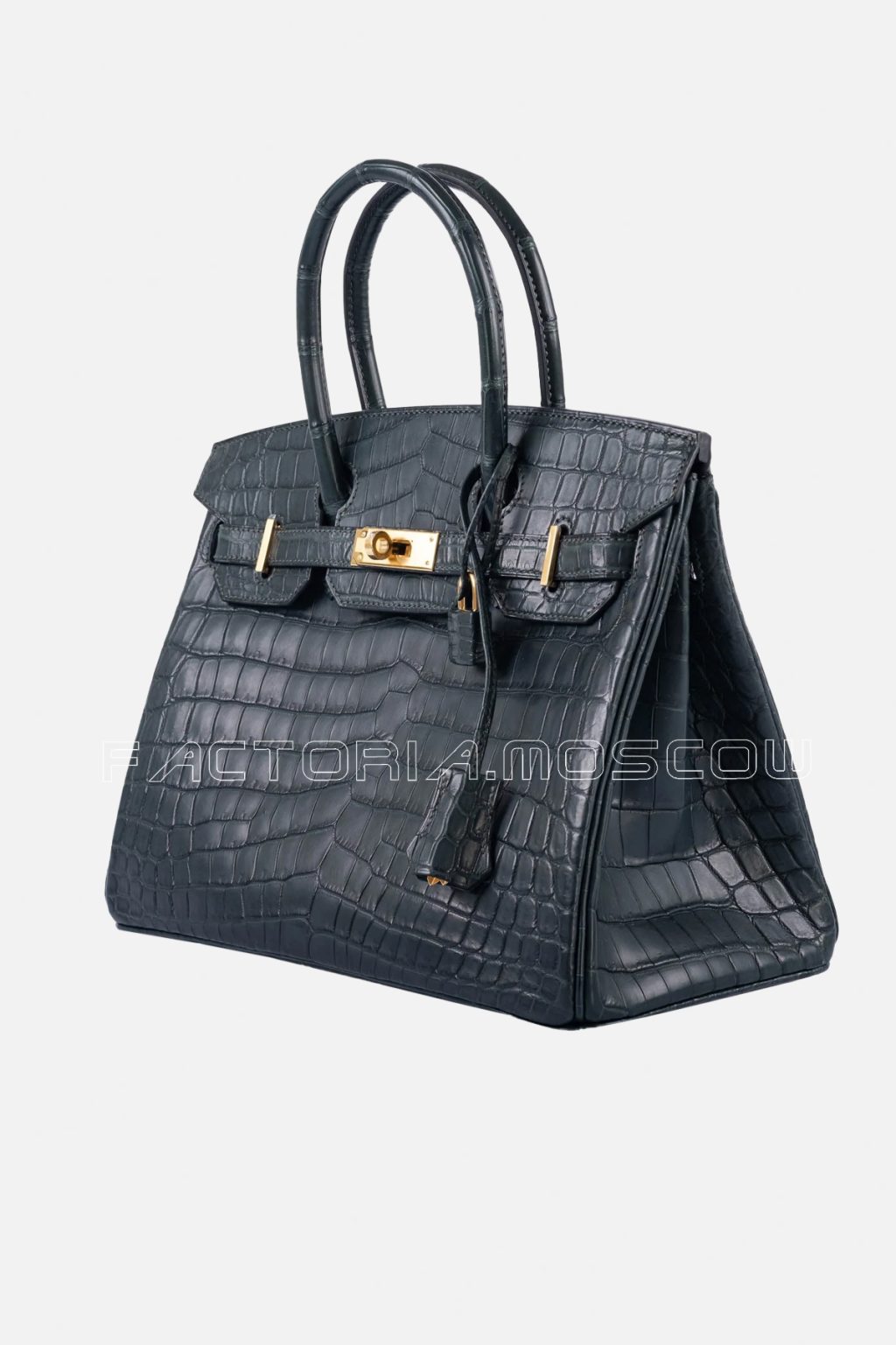 Hermes Birkin 30 Shiny Vert Fonce Niloticus Crocodile GHW
