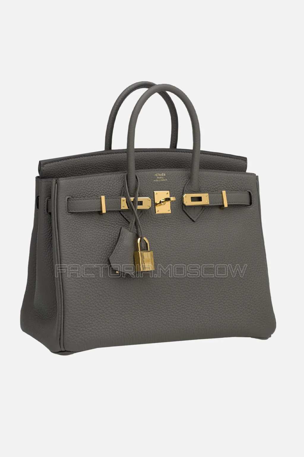 Hermes Birkin 25 Étain Togo GHW