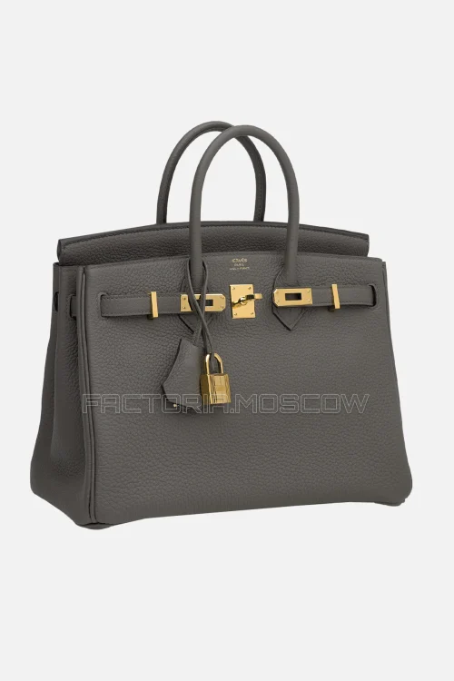 Hermes Birkin 25 Étain Togo GHW