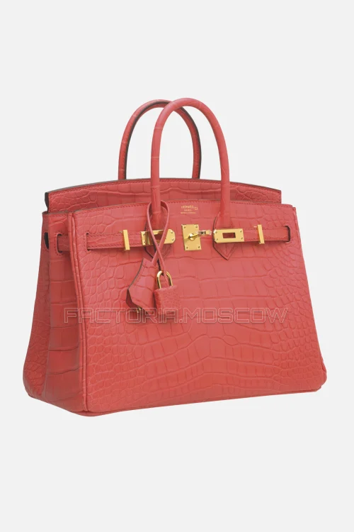 Hermes Birkin 25 Matte Bougainvillier Alligator GHW