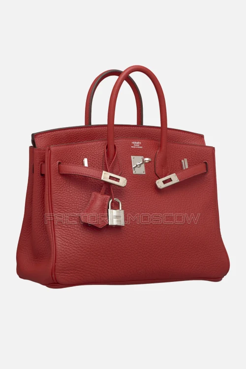 Hermes Birkin 25 Rouge Grenat Clemence PHW