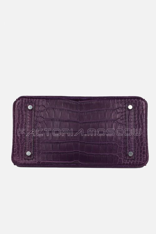 Hermes Birkin 30 Matte Amethyste Alligator PHW