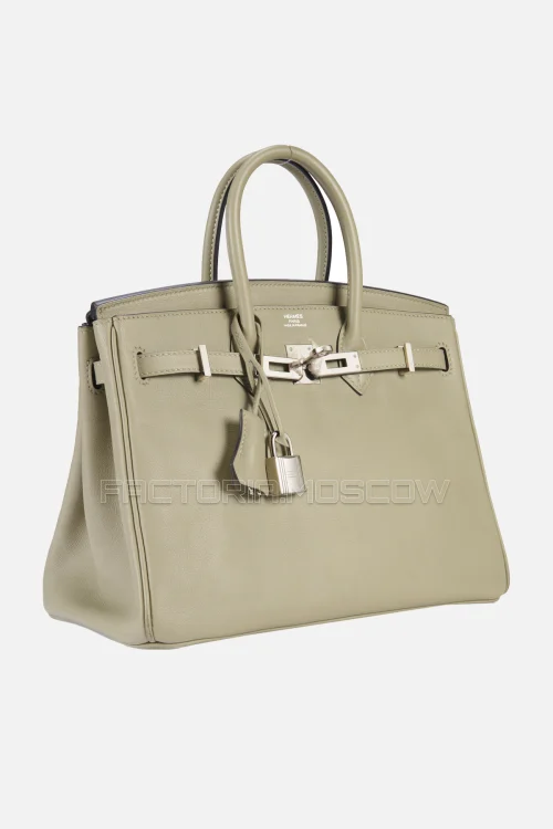 Hermes Birkin 25 Sauge Swift PHW
