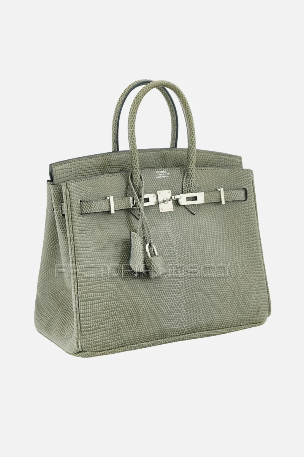 Hermes Birkin 25 Shiny Gris Fonce Niloticus Lizard PHW
