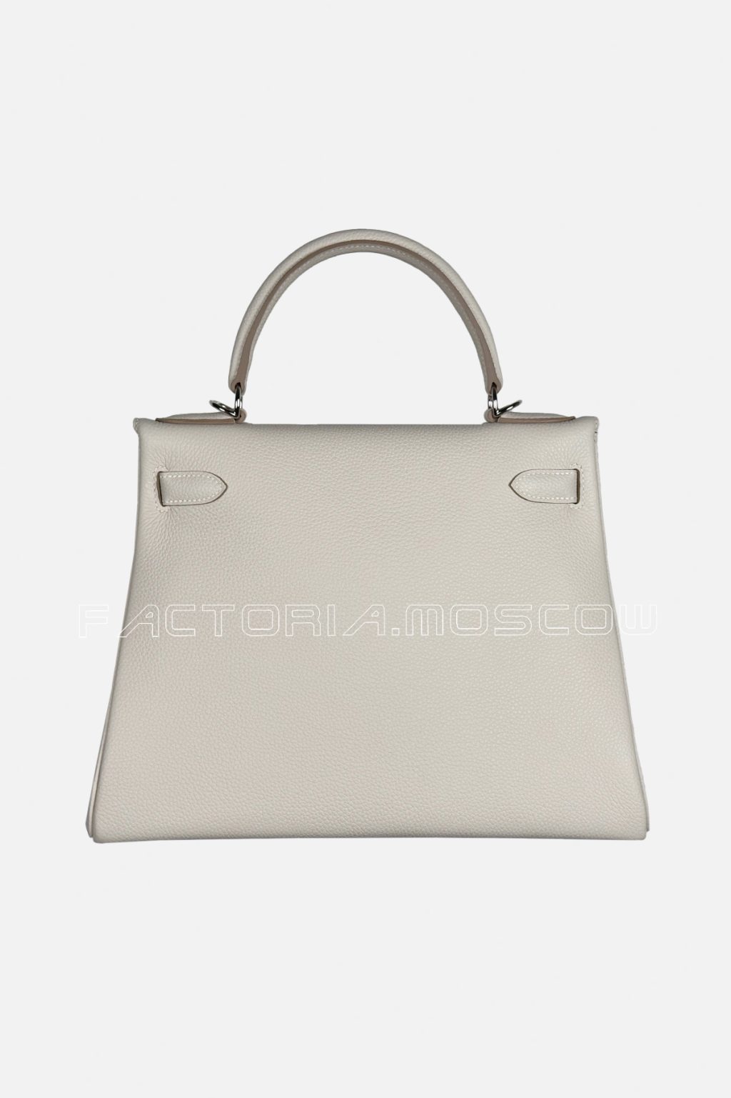 Hermes Kelly Retourne 28 Togo Colour Craie PHW