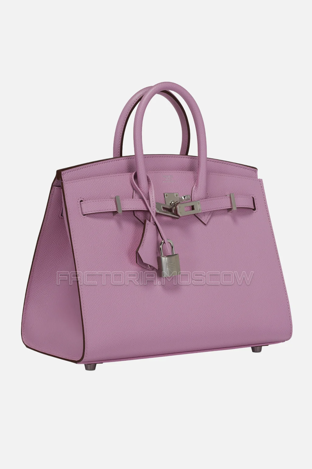 Hermes Birkin Sellier 25 Mauve Sylvestre Epsom PHW