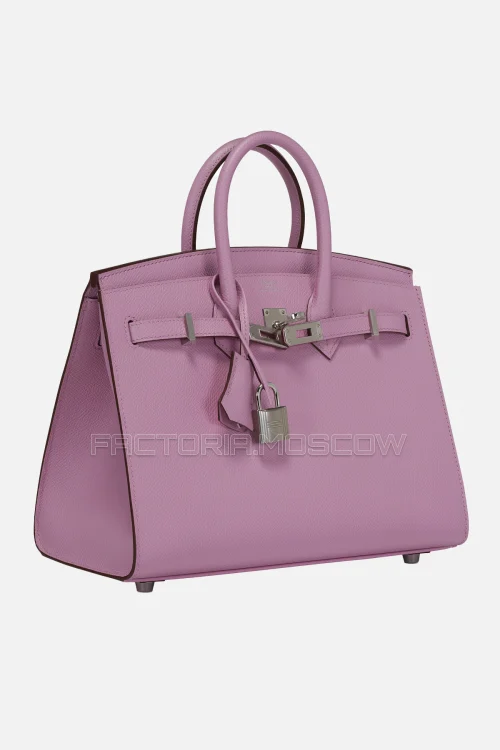 Hermes Birkin Sellier 25 Mauve Sylvestre Epsom PHW