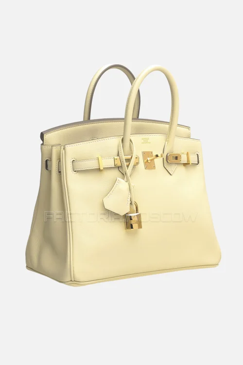 Hermes Birkin 25 Craie Swift GHW