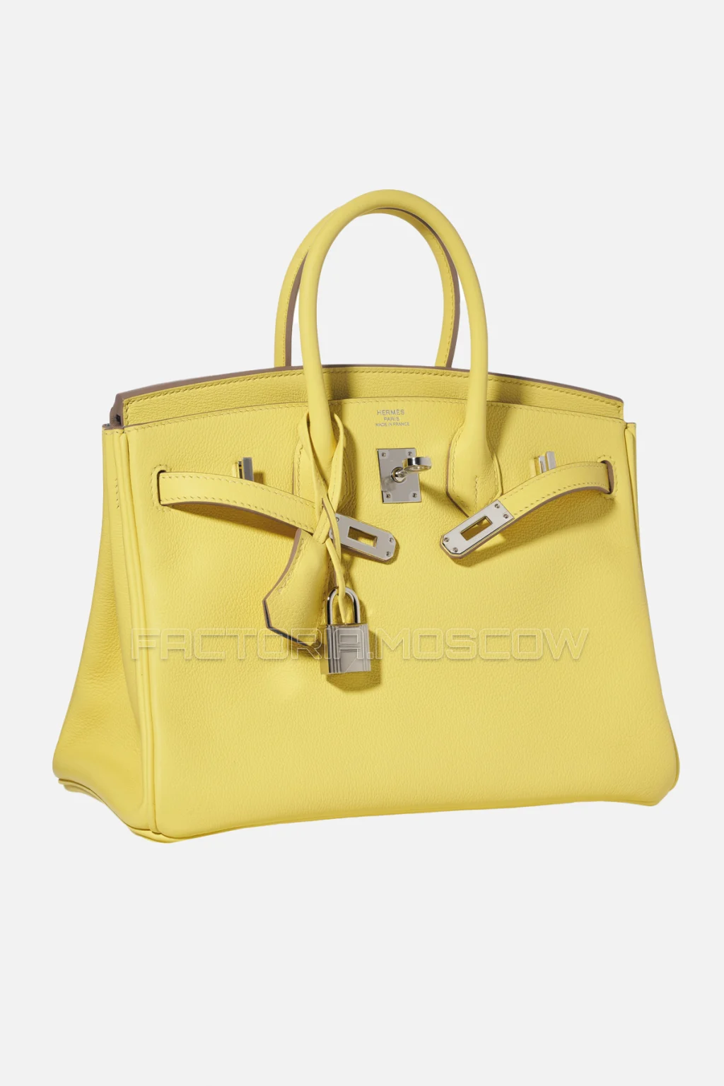 Hermes Birkin 25 Evercolor Lime/Bleu Zanzibar PHW