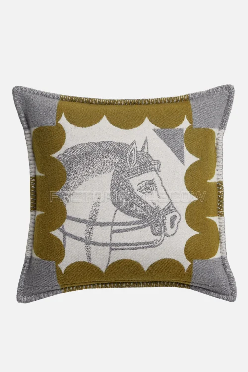 Hermes Cheval Joker pillow Colour Kaki