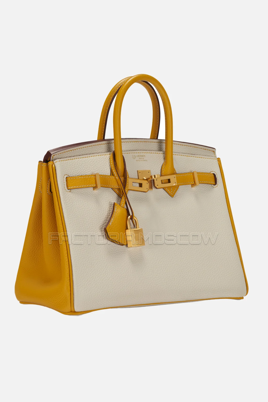 Hermes Birkin 25 Togo Beton/Jaune Ambre GHW