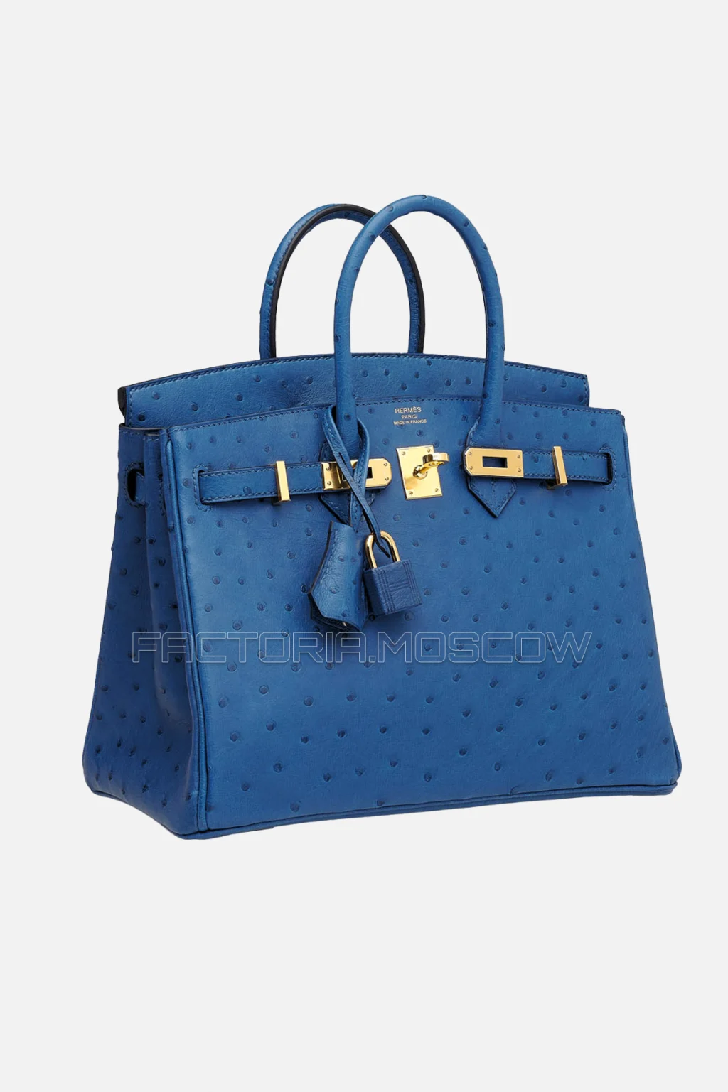Hermes Birkin 25 Ostrich Deep Blue GHW