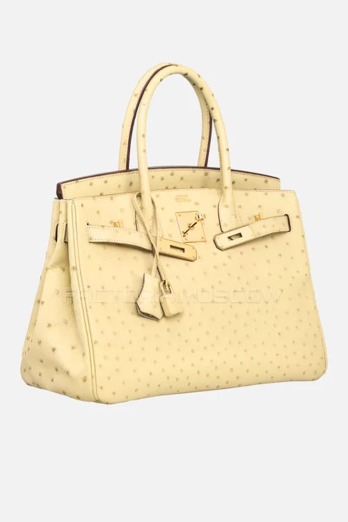 Hermes Birkin 30 Parchemin Ostrich GHW