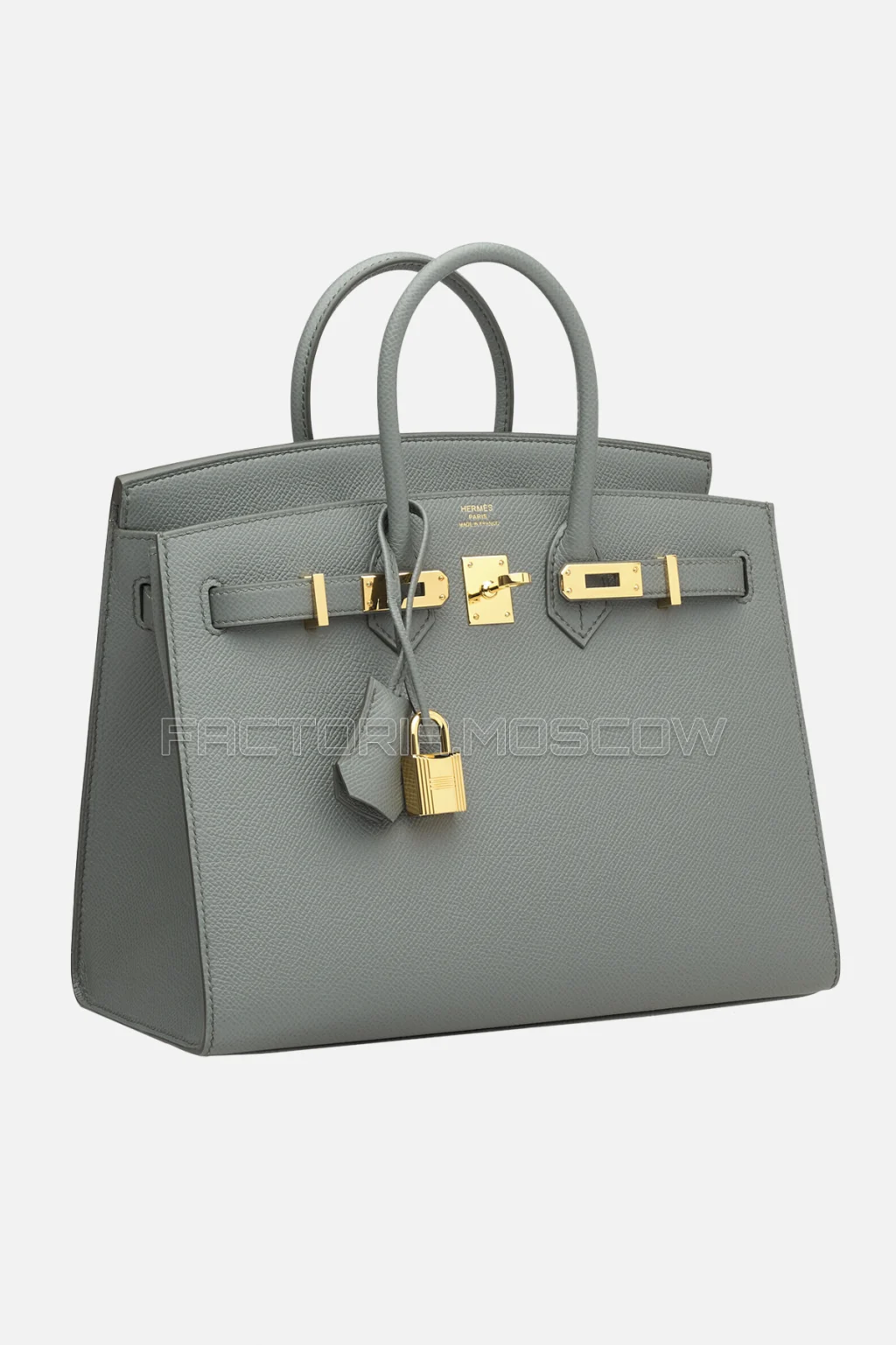 Hermes Birkin Sellier 25 Epsom Vert De Gris GHW