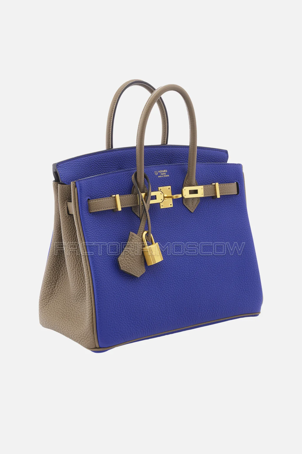 Hermes HSS Birkin 25 Togo Bleu Electrique/Etoupe GHW