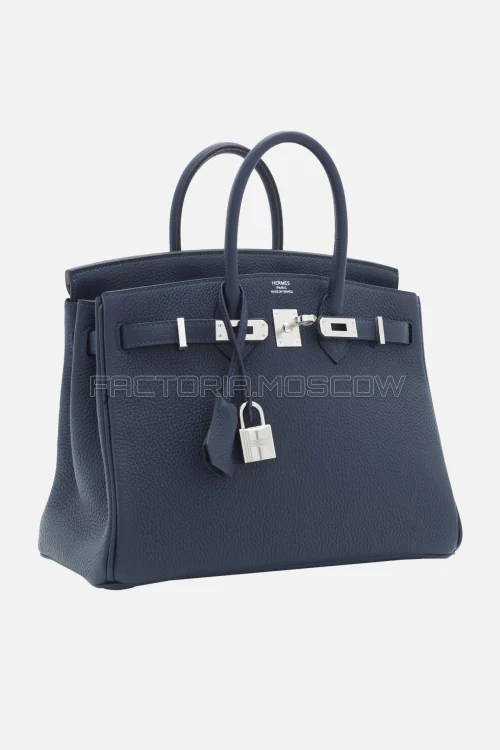 Hermes Birkin 25 Togo Bleu Marine PHW