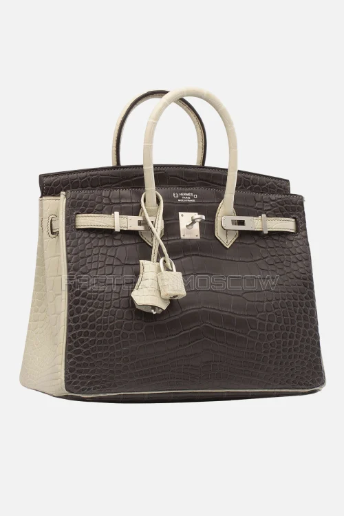 Hermes HSS Birkin 25 Matte Alligator Gris Fonce/Beton PHW