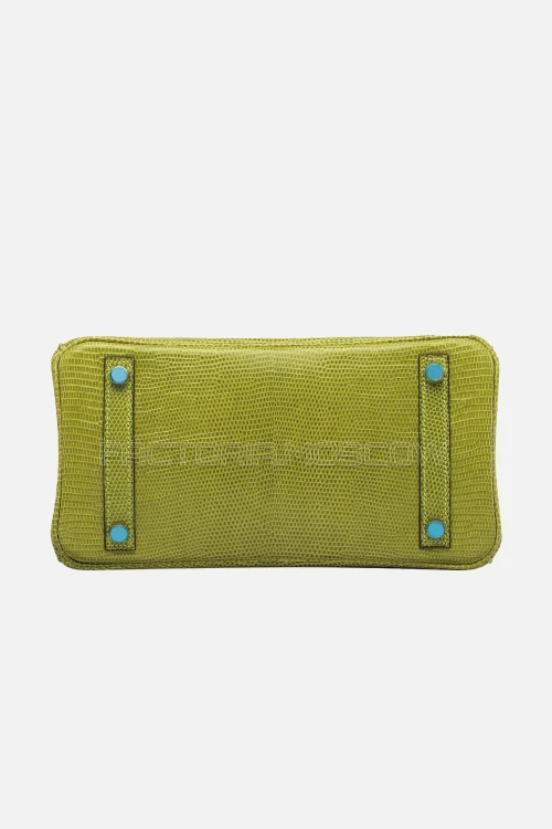 Hermes Birkin 25 Shiny Vert Anis Niloticus Lizard PHW