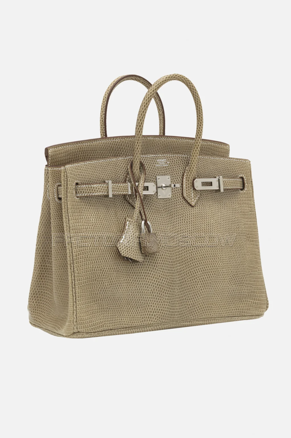 Hermes Birkin 25 Shiny Ficelle Niloticus Lizard PHW