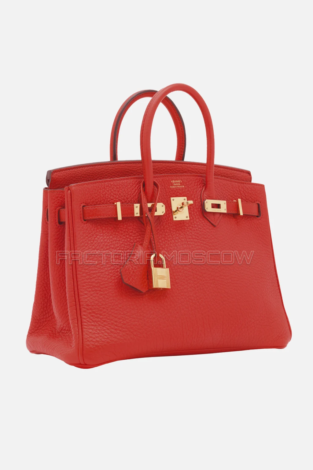 Hermes Birkin 25 Clemence Geranium GHW