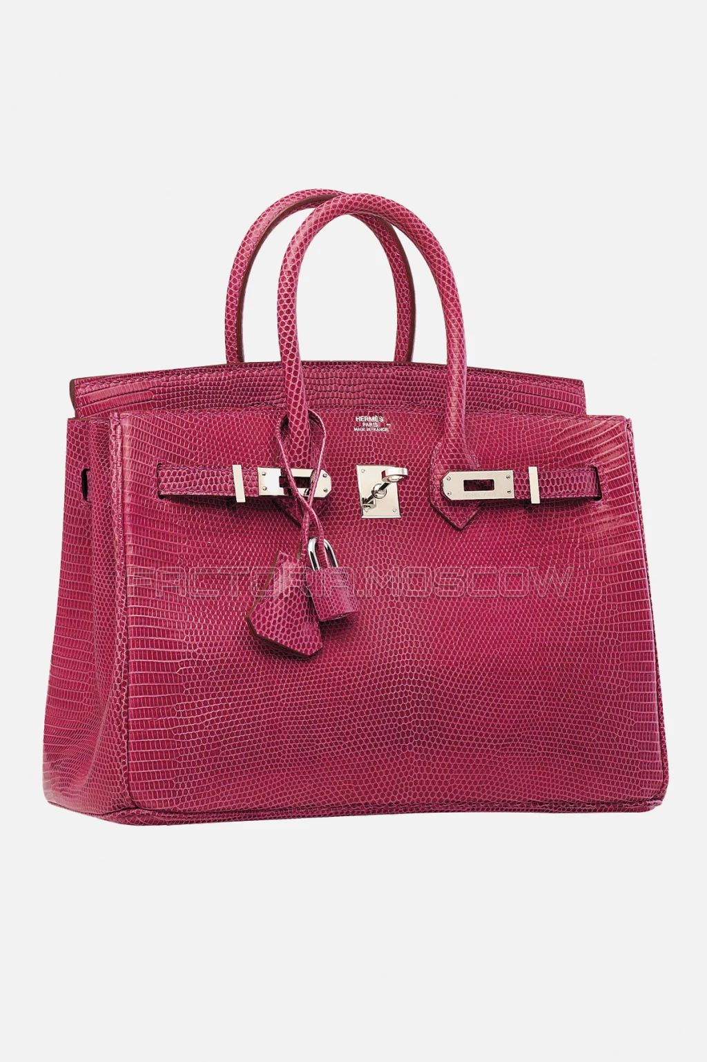 Hermes Birkin 25 Shiny Fuchsia Salvator Lizard PHW