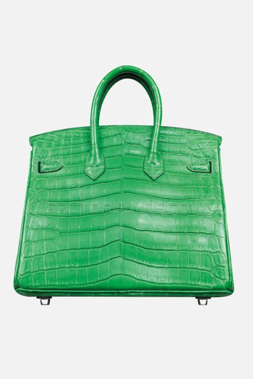 Hermes Birkin 25 Matte Cactus Niloticus Crocodile PHW